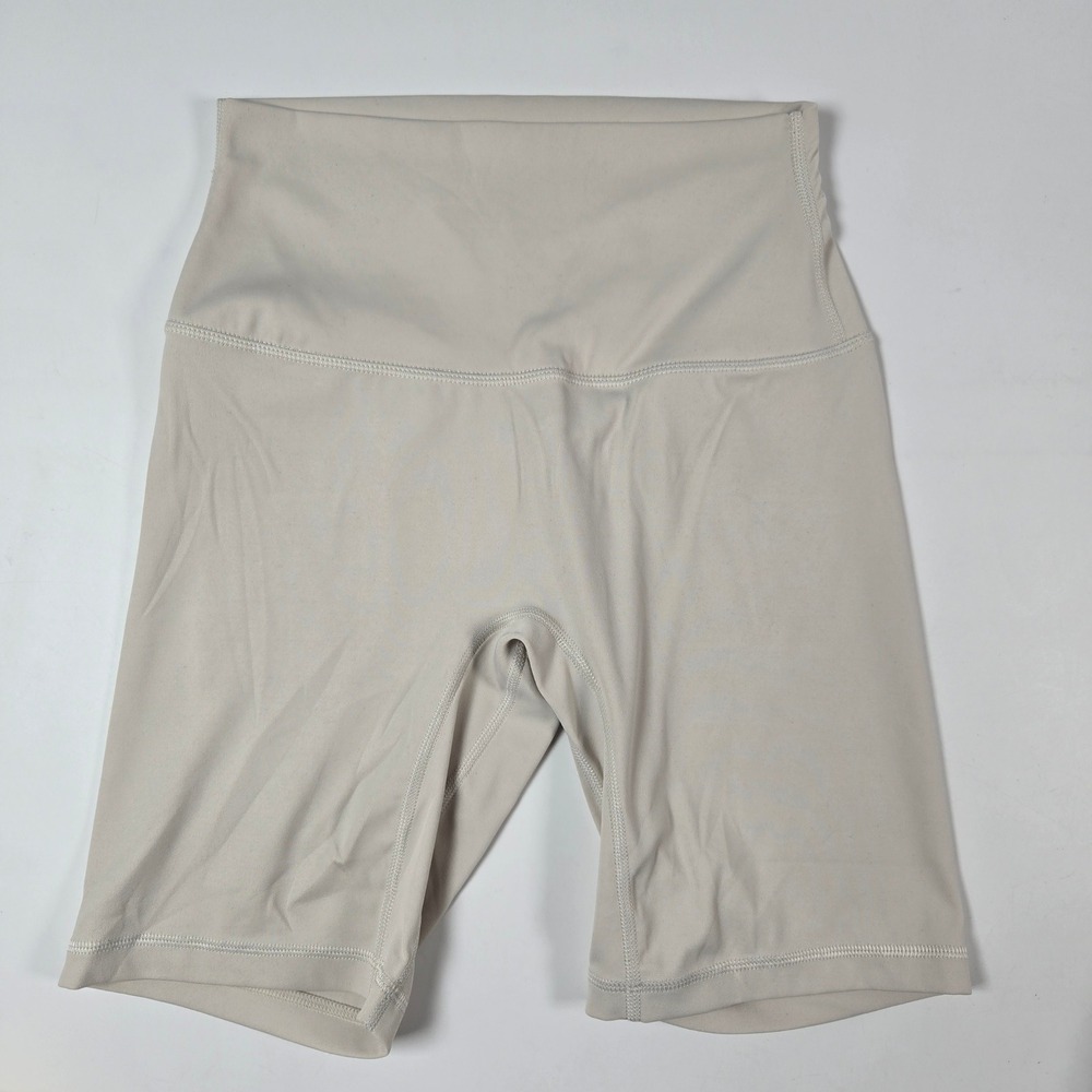 Salty Honey Biker Shorts Small Tan High Waist Athletic Spandex Yoga Gym Workout‎